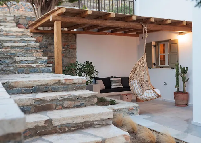 Lantställe Evdokia - Luxury Olive Yard With Aegean View